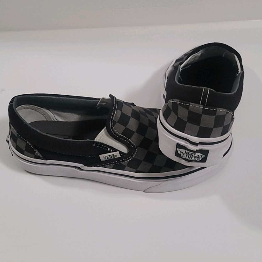 Vans Black/Pewter Checkerboard slip-on
